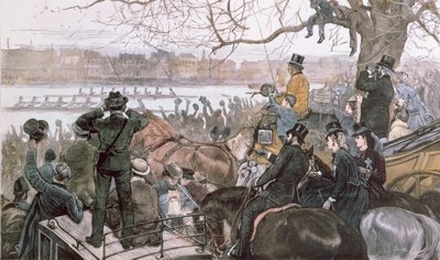 The Oxford and Cambridge Boat Race, 1871 by William Crimea Simpson